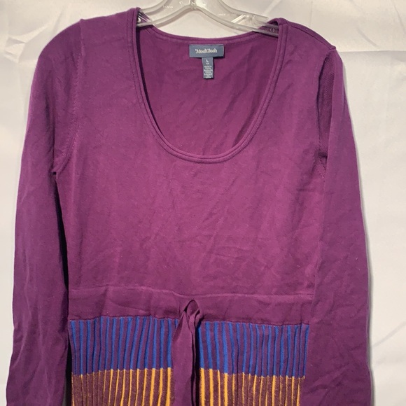 Purple Sweater Dress - Picture 3 of 4